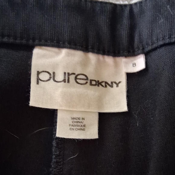 New DKNY Classic Black Cropped Pants - Picture 2 of 7